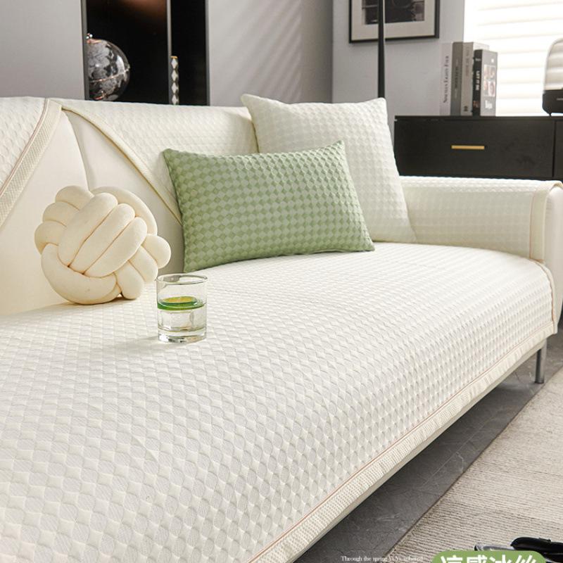Cool Doudou Ice Silk Sofa Cushion Summer Mat Mat Summer Non-Slip Cushion  New Sofa Cover Cover