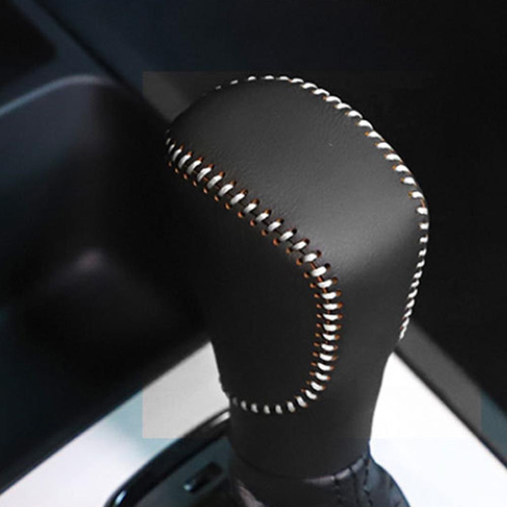 Car Gear Shift Collars Leather Head Knob Handbrake Grip Cover for Honda Civic 2016- Fit   Accord 2014