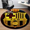 1pcBarcelona Football Office Round Area Rug, Indoor Mat Suitable For Office, Bedroom Living Room Home Decor, Room Deco,  Offic A0928169