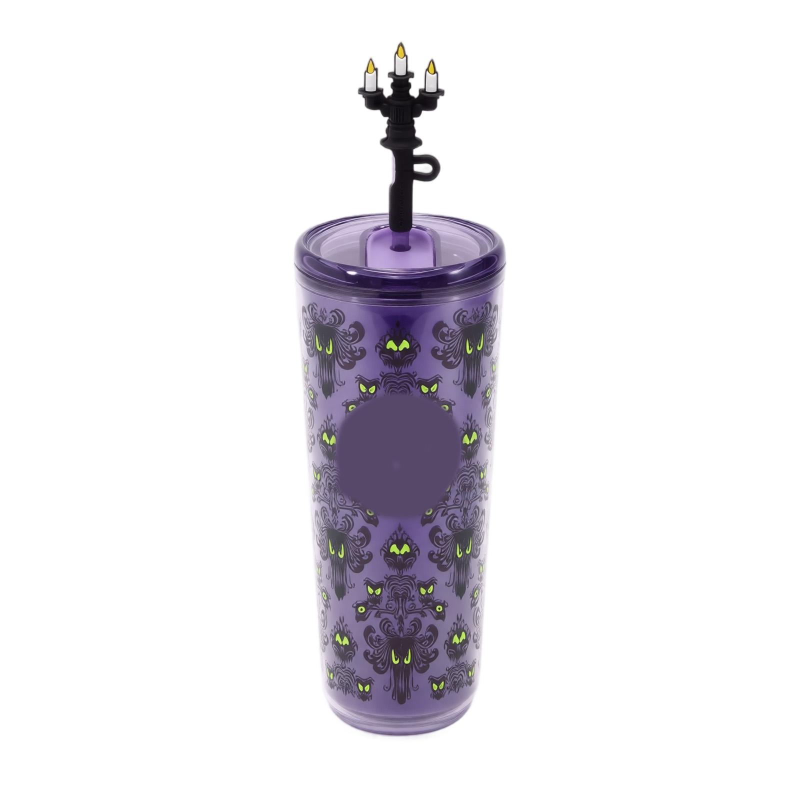 Travel Cup with Straw - House Pattern Stainless Tumbler for Hot and Cold Drinks One Size
