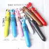Multicolor Cartoon Silicone Ballpoint Pen for Journaling and Students