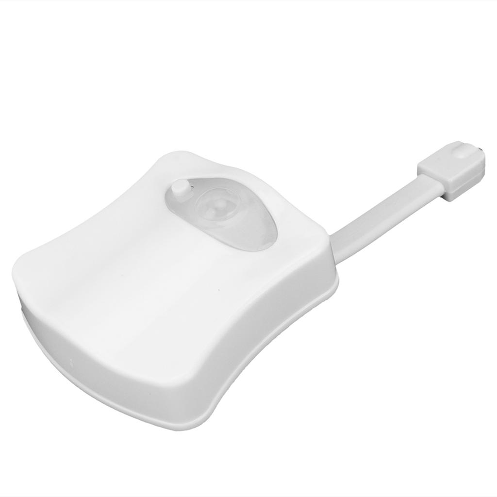 Toilet Sensor Light with 8 Color LED Hanging Body Toilet Cover Lamp Night Light for Bathroom
