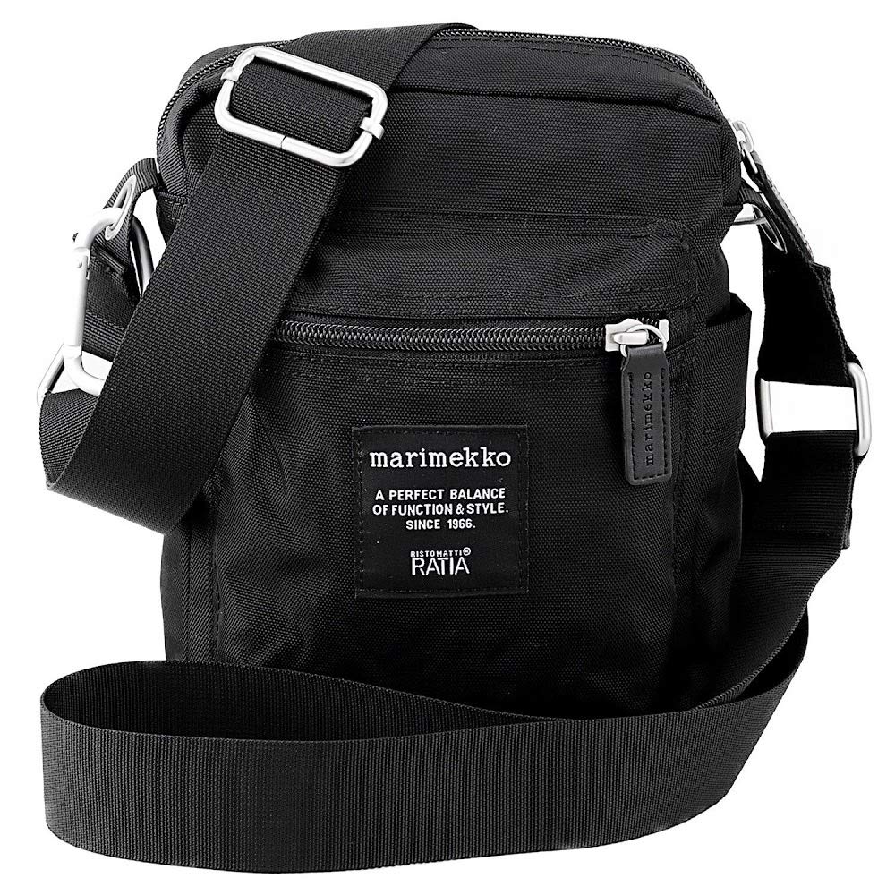 

Shoulder Bag 026992 CASH CARRY Polyester Sacoche Pochette Crossbody Shoulder Bag BLACK [Marimekko] & [Used] чорний