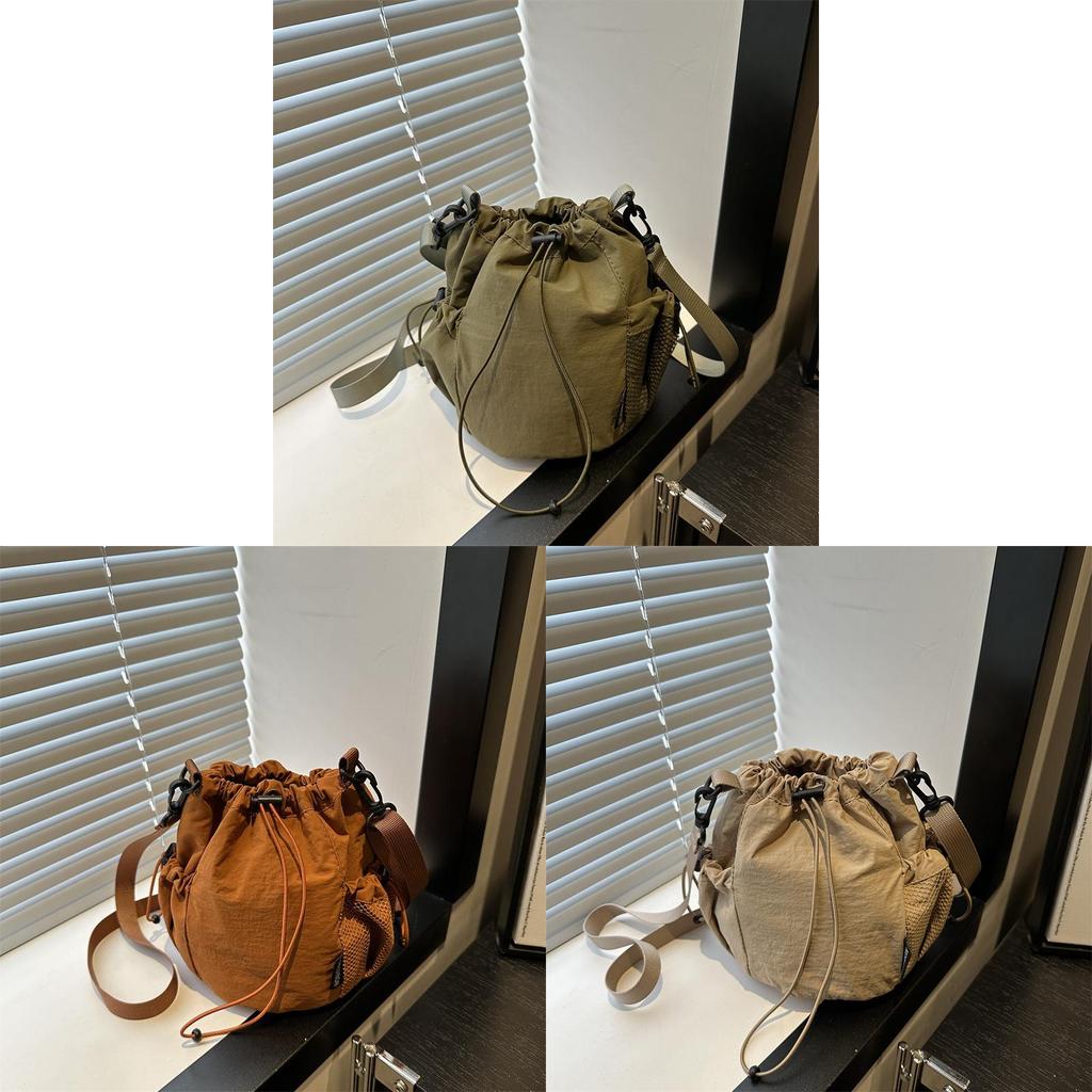 Water Bucket Bag With Drawstring For Casual Summer Daily Use