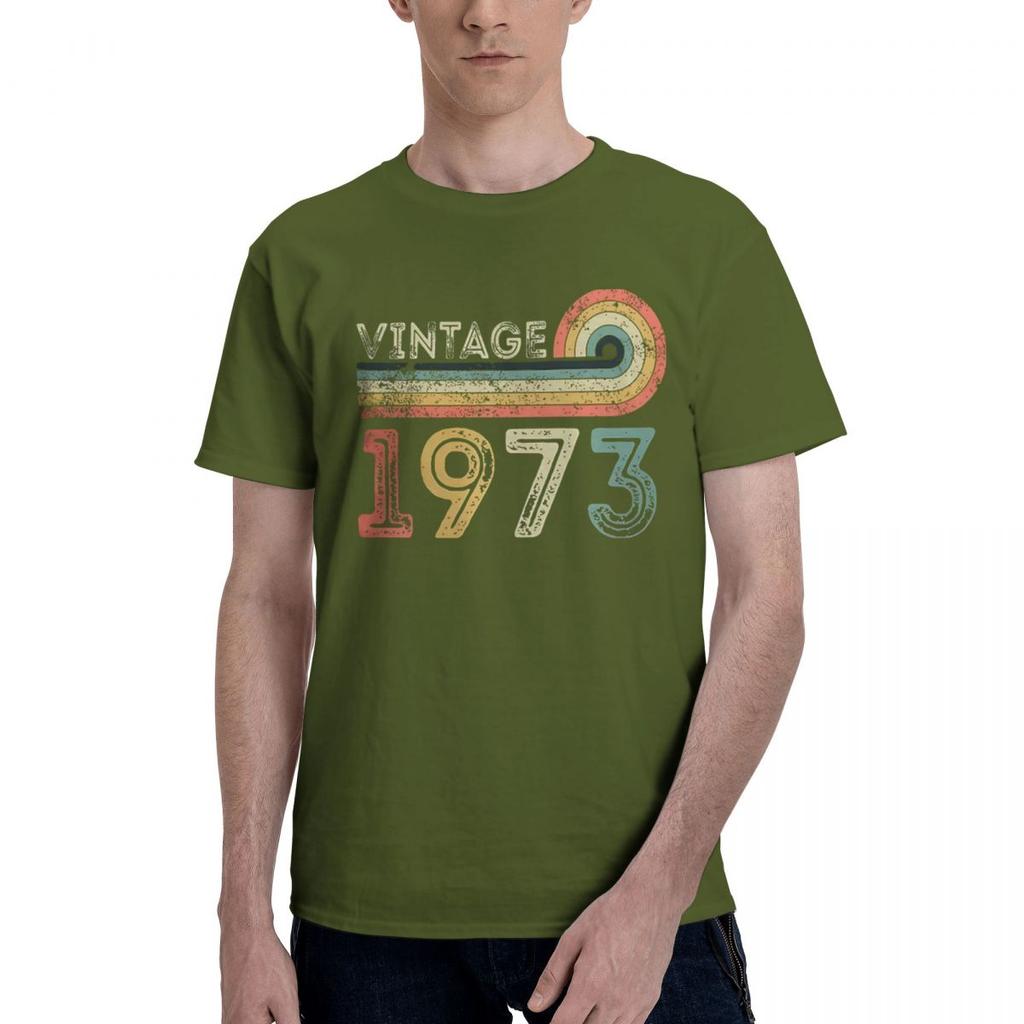 1973 50th Birthday Born In 1972 100 Cotton Casual Breathable Confortable Anime Mens TShirts Funny Gift