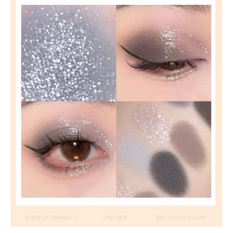 Nine Color Eyeshadow Palette Matte Shimmer Milk Tea Tone Daily Makeup For Beginners