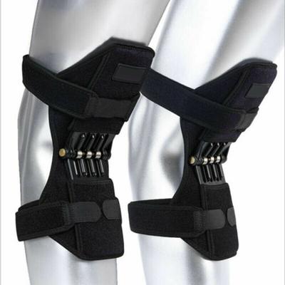 1 Pair Knee Protection Booster Power Support Knee Pads Powerful Rebound Spring Force Sports Reduces Soreness Cold Leg Protection
