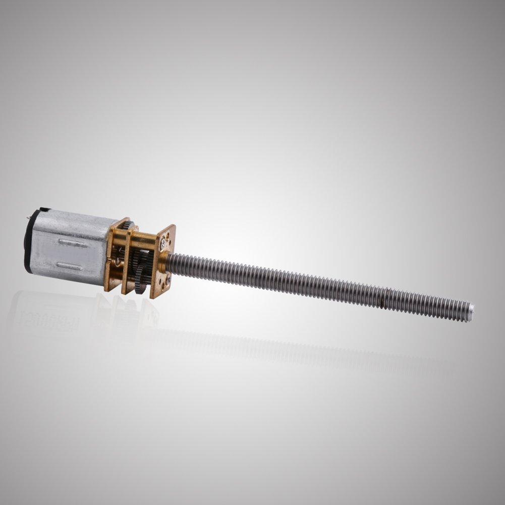 Screw Shaft Motor DC 400RPM N20 Micro Gear Motor 16mm Shaft M4x55mm Screw Reducer with Gearbox