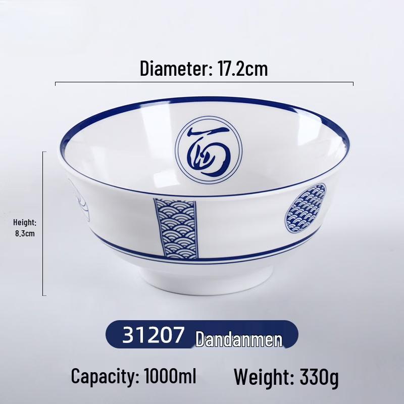 

Chinese Retro Melamine Noodle Bowl