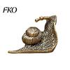 Office Table Decoration Vintage Bronze Snail Sculpture, Metal Animal Statue, Slow Living Desk Ornament Decor for Home Tea Table, Garden