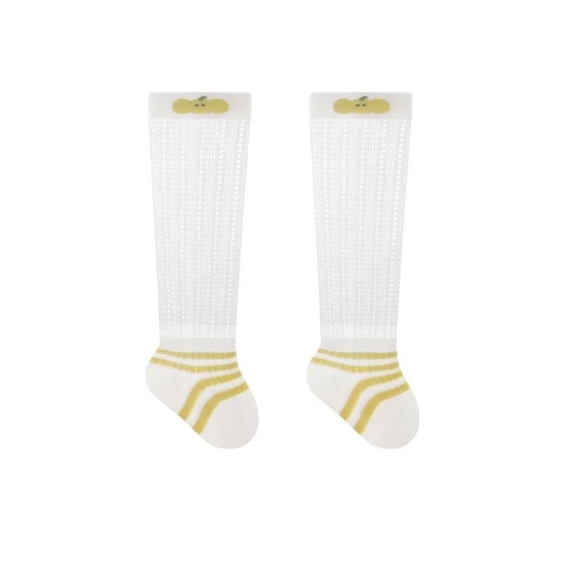 Newborn Baby Socks Summer Anti-Mosquito Knee High Infant Socks Cute Cartoon Breathable Mesh Over Calf Stockings For Infants