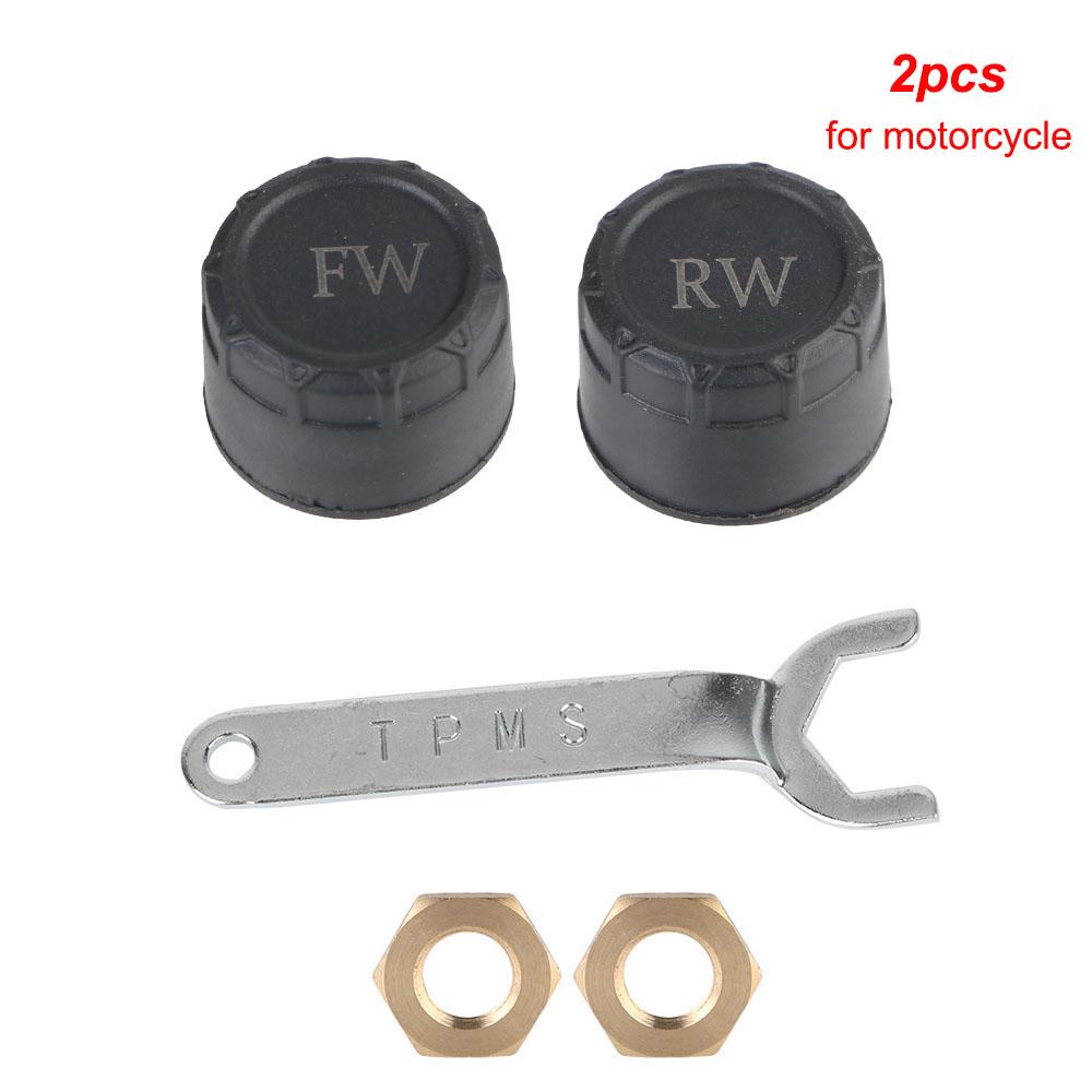Car TPMS Tire Pressure Monitoring System Car Motorcycle 2/4PCS External Alarm Tire Pressure Sensors Bluetooth APP Phone Display