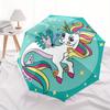 Magical Unicorn Plate: Fantasy for Kids' Rooms!Umbrella, Portable 3-Fold Compact Umbrella,Christmas Gift ES482