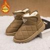 Children's snow boots Girls' cotton boots Fleece thickened warm short wool boots Lightweight medium and small children's Korean version snow cotton