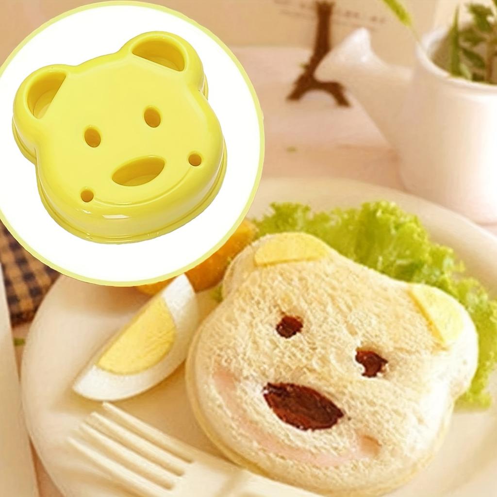 Cartoon Bear Shaped Sandwich Mold, Creative DIY Bread Cutter Tool (1-Pack)