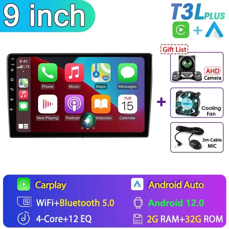 Android 12 Universal Car Radio for Nissan Kia Honda Toyota VW Multimedia Video Player 2Din Carplay GPS Navigaion 9/10" Head Unit