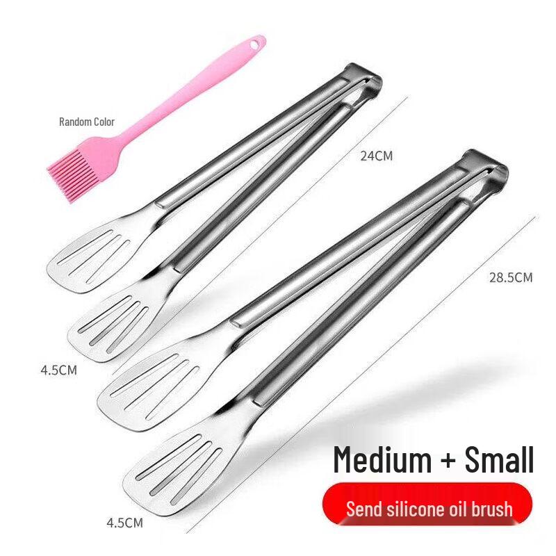 304 Stainless Steel Anti-scald Food Tongs