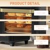 10L Air Fryer Oven Mini Oven Oil Free Cooking Grill Roast Bake With Adjustable Temperature Timer Dishwasher Safe 1000W Black