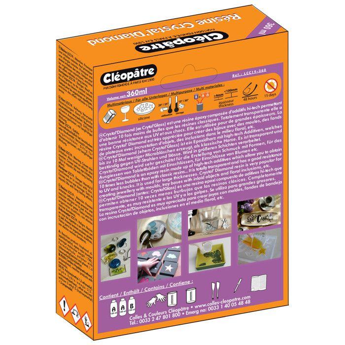 Résine d'inclusion Crystal'Diamond et accessoires 360ml