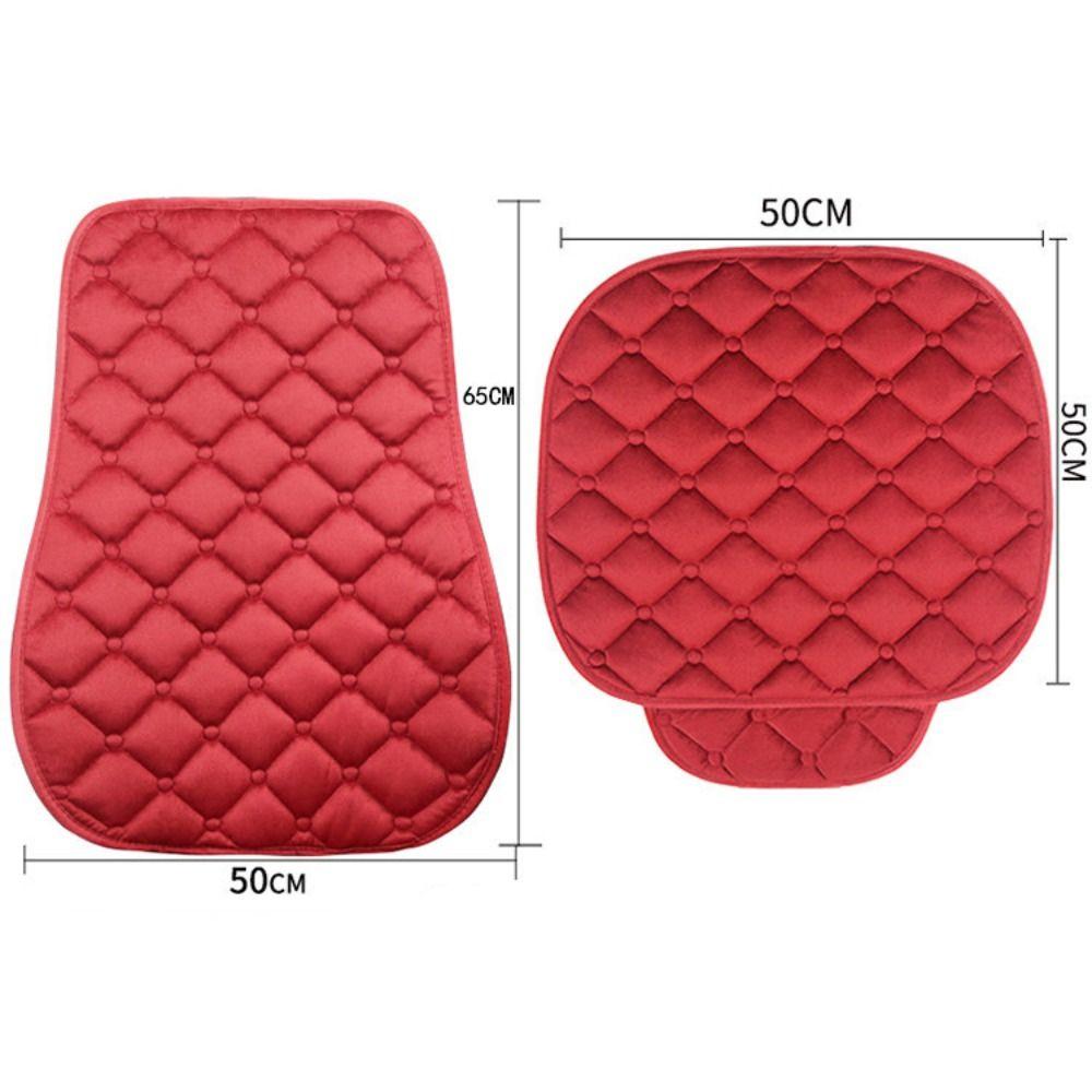 Solid Color Car Seat Covers Thick SUV Seat Mats Universal Seat Cushion