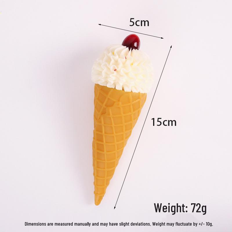Waffelhörnchen-Modell - Dekorationsobjekt für gefälschtes Eisgeschäft, DIY-Handspielzeug.