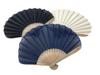 Shoroku Fluffy in a paulownia wood with fan Day [Nishikawa Shoten] veil-material fan, box, case, lace, navy, Mother's gift, women's, ladies', navy.