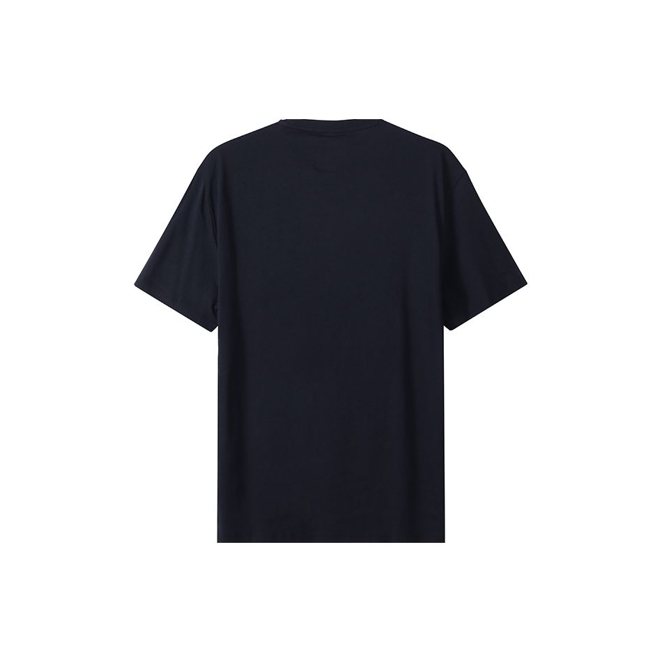 Armani Exchange Solid Color Logo Embroidered Short Sleeve T-Shirt Men Tops Navy-Blue 8NZTPH-ZJH4Z-1510