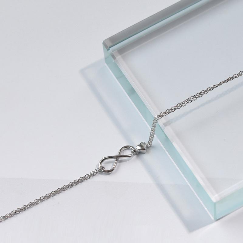 Bracelet Infinite Love Bracelet Women's Korean Style Simple Hollow Geometric Bracelet Personalized Jewelry KTJ