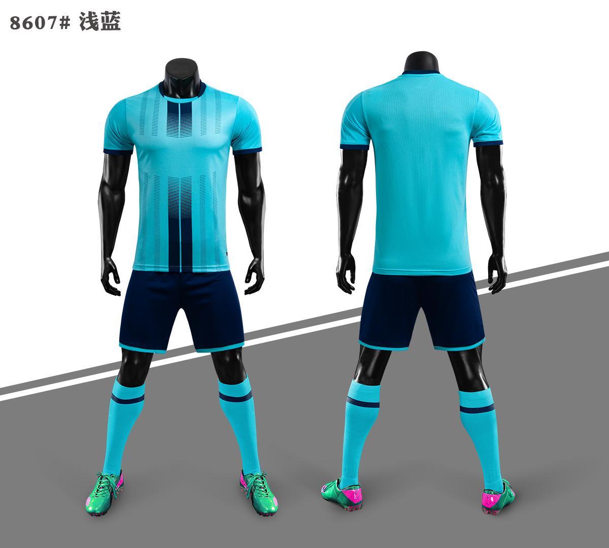 

Children s short-sleeved football training suit set, adult quick-drying and breathable competition team suit, light board football suit customization adult 5xl size