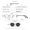 Round Metal Frame Polarized Magnetic Black Night Vision Clips On Glasses Optical Prescription Magnet Eyeglasses Magnet Exposed