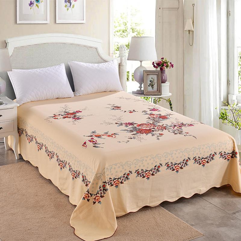 Cotton Twill Thick Bed Sheet Pure Cotton Silk Gloss Double Single Piece Sheet