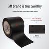 3M170# High Temp-Resistant PVC Electrical Tape - 5cm Wide, Waterproof, Lead-Free, Flame Retardant, Black, Wear-Resistant.