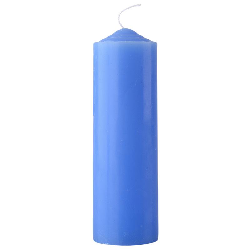 Odorless Multi-Color Extra Thick Festival and Emergency Candles: 24-Hour Lighting Backup in Red, White, Purple, Black.