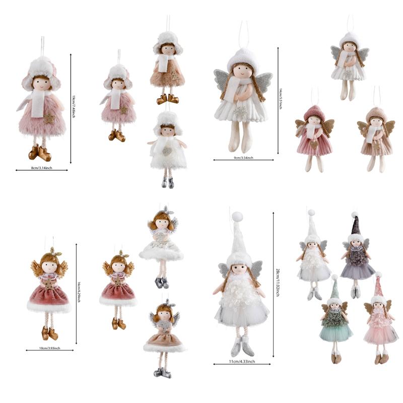 Lovely Plush Doll Ornament Unique Christmas Tree Hangers Decors Plush Doll Pendant Perfect For Festival Occasion Decoration