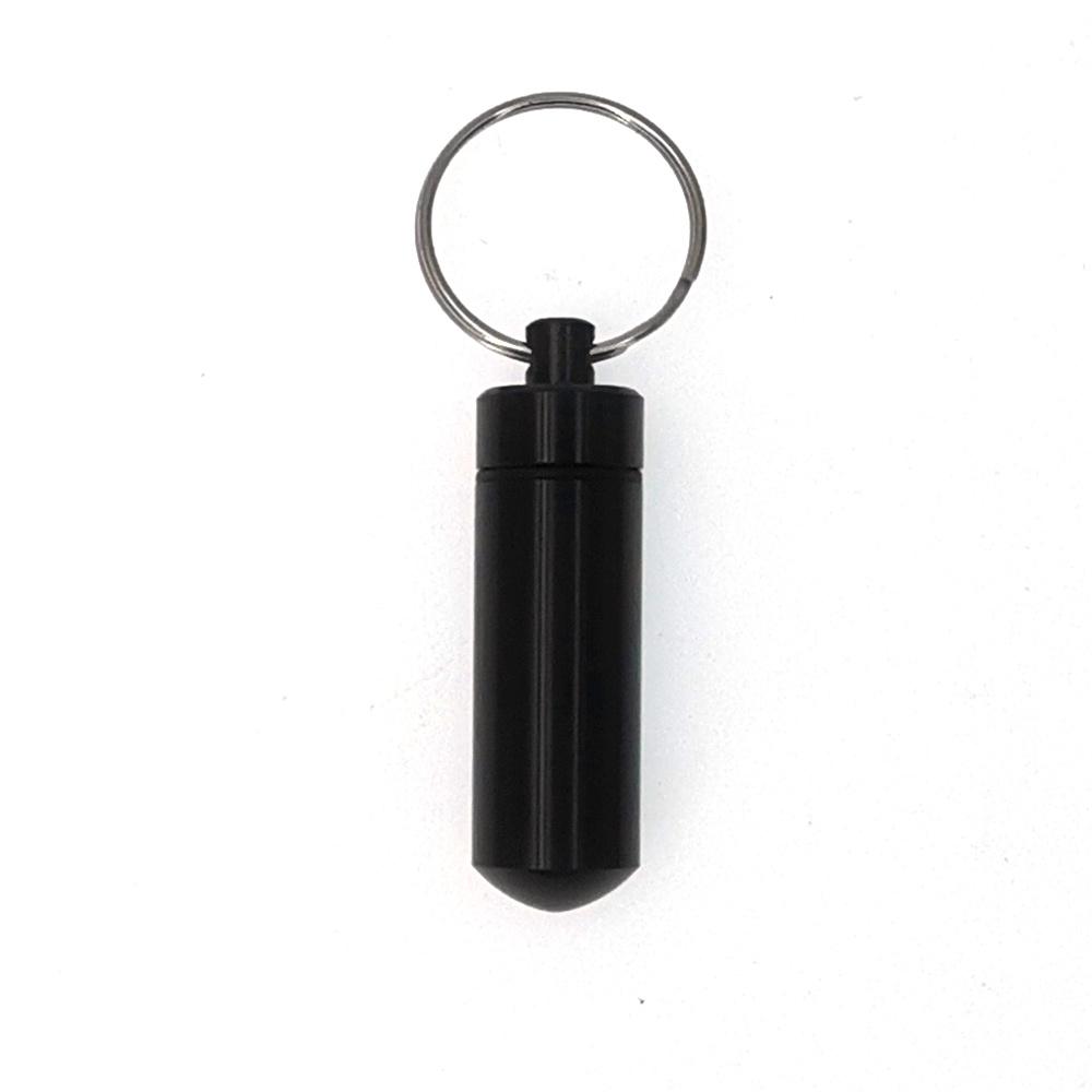 1 PCS Colorful Baby Aluminum Pill Box Medicine Case Container Bottle Holder Keychain Outdoor Pill Case Pillbox Portable