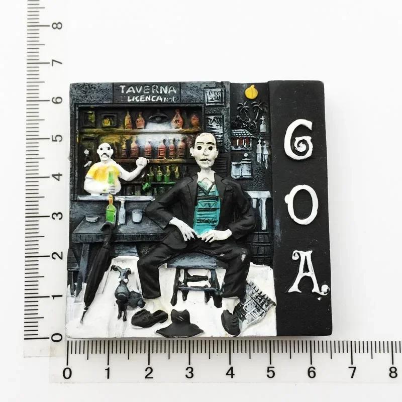 India Fridge Magnet Tourism Souvenir Rajasthan Bangalore 3D Resin Painted Crafts Magnets for Refrigerators Sticker Home Decor