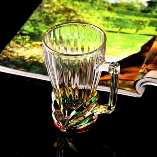 Painted Glass Coffee Cup 250ml Art Latte Mug 3D Stained Glass Tea Cup Heat-Resistant Glass Mug Gift for Coffee Lovers