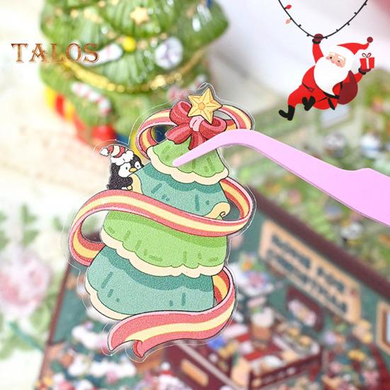 4Pcs DIY 3D House Stickers Kit Adults Kids Reusable Stress-Reducing Miniature Scene Sticker Set DIY Projects Gift