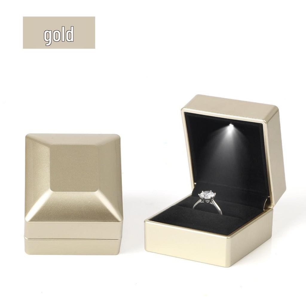 Seamless LED Jewelry Gift Box for Rings, Bracelets, and Necklaces with Light