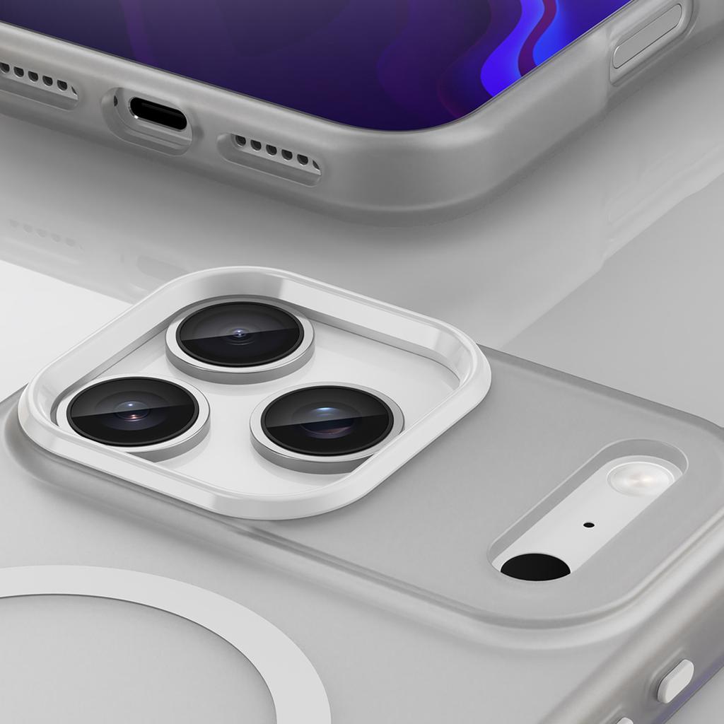 Etui case na iPhone 17 Pro Magnetic Abrasive MagSafe - matowe białe