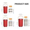 Stainless Steel Insulated Stackable Bentos Box Vacuum Insulation Lunch Box Leak Proof Food Container for Outdoor Use