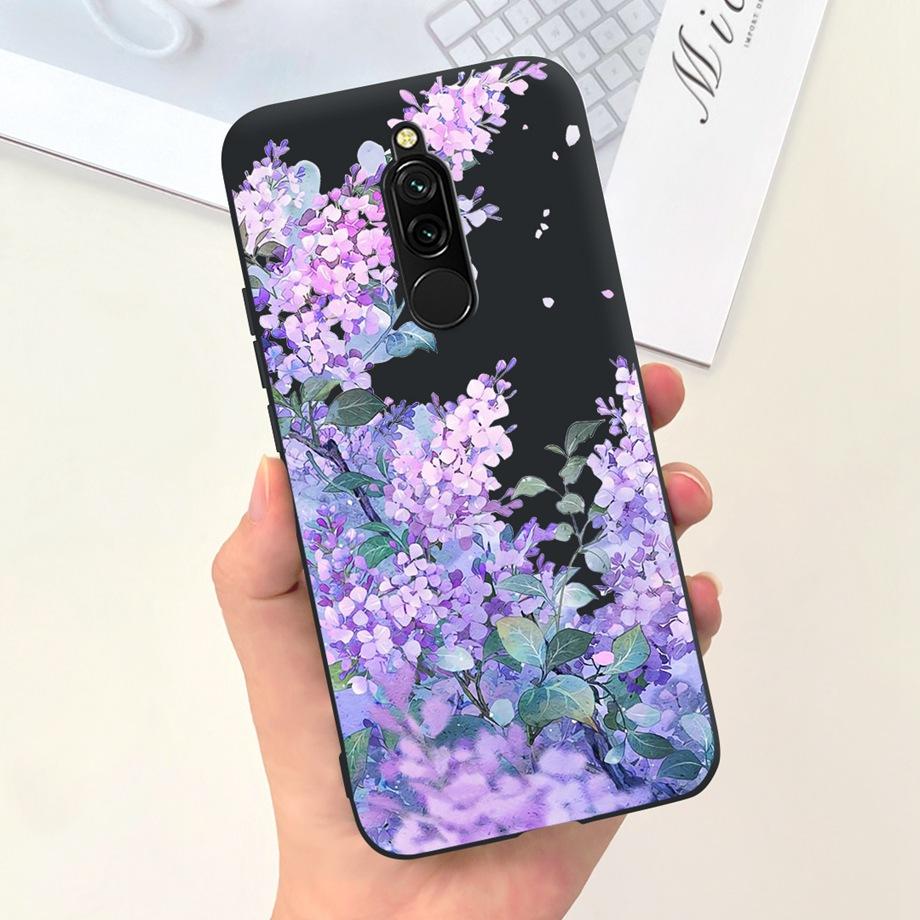 Liquid Silicone Cute Case for Xiaomi Redmi 8 Capa Protective Back Cover For Redmi Note 8 Pro Note8Pro Note 8T Bumper Redmi8 Case