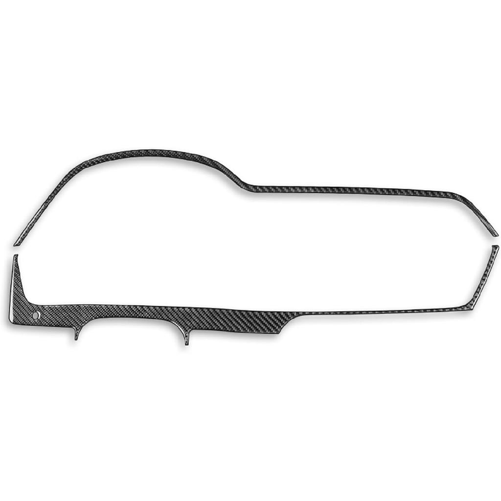 Real Carbon Fiber Car Climate Control CD Radio Panel Sticker Cover Trim Compatible with Mercedes-Benz C-Class W204 C250 C300 C350 C63 AMG 2012-2014