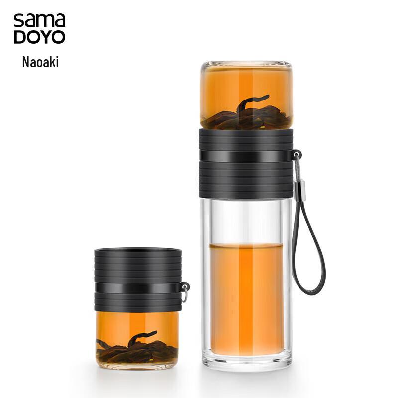 Shining Double-Layer Tea Infuser Bottle