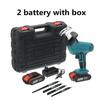 4 Blades Cordless Reciprocating Saw Rechargeable Electric Saw Metal Cutting Woodworking Tool Kit with 1/2 Battery +Box 88V