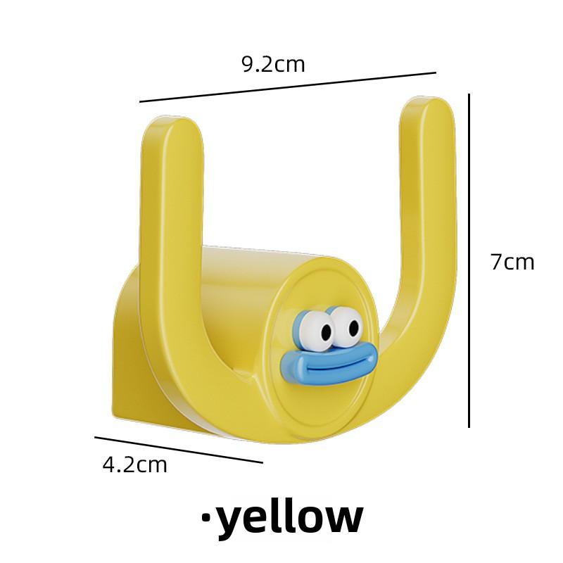 3 шт мультяшный рот сосиски ванная комната без отверстий настенная стойка для хранения тапочек 3 Pcs жёлтый 657₽