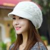 Autumn and Winter Hat Women's Ear Protection Wool Hat Duck Tongue Beret Fleece Thickened Warm Knitted Hat