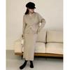 Double Zipper Sweater Skirt Two-piece Set Women's Casual Loose Autumn and Winter New Skirt Knitted Cardigan