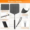 Black Telescopic Fly Swatters Heavy Duty Fly Swatter Flyswatter  for Indoor Outdoor Classroom