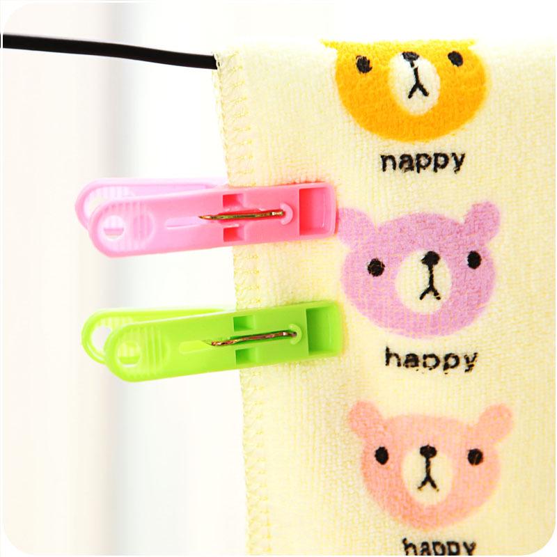 Plastic Drying Clip Thickened Plastic Clip Windproof Clip Underwear Clothes Socks Clip Clothespin 20 Packs